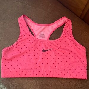 Nike Pink Patterned Racerback Sports Bra